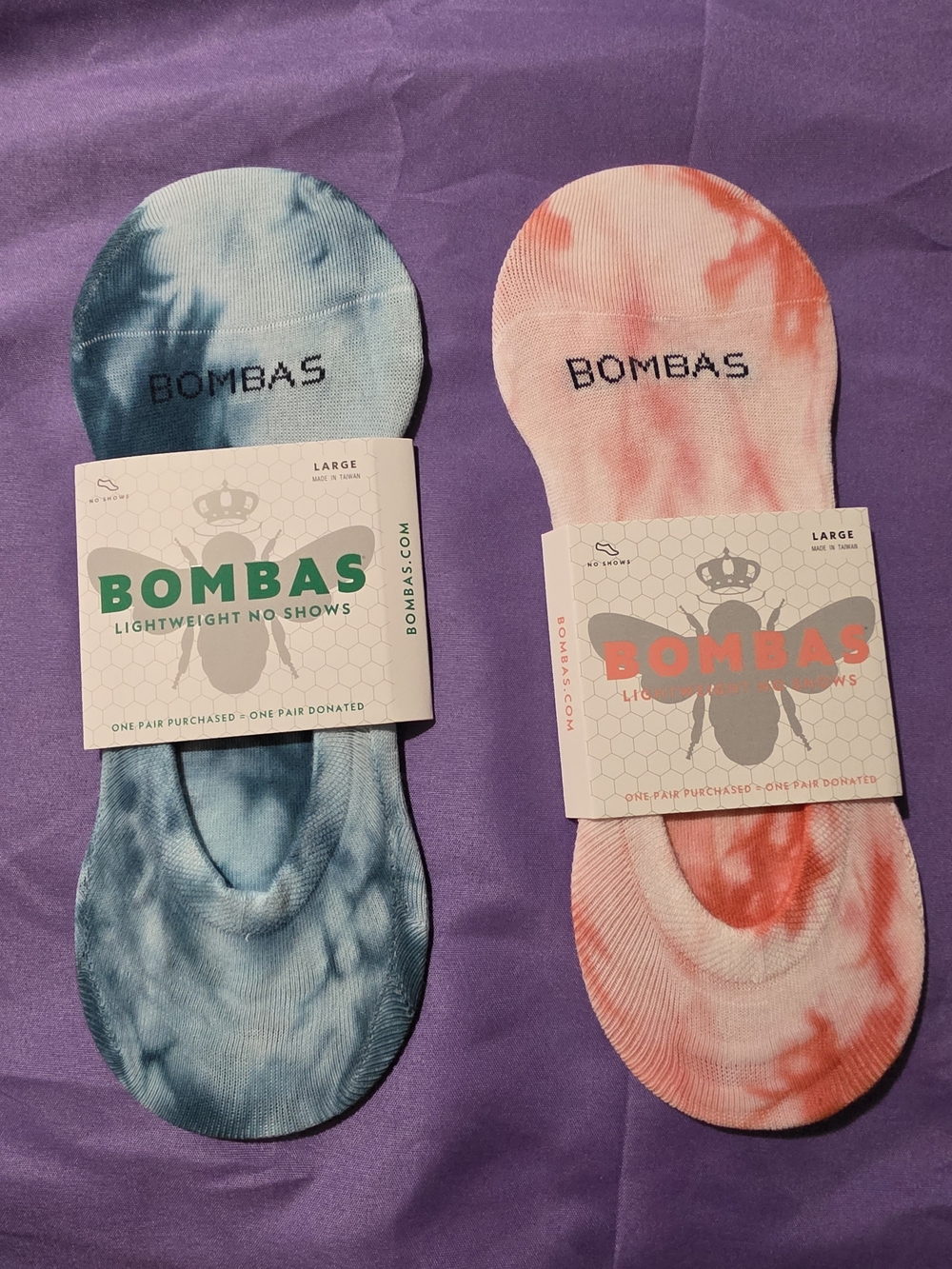 Bombas Tie-Dye Lightweight No-Show Sock Duo